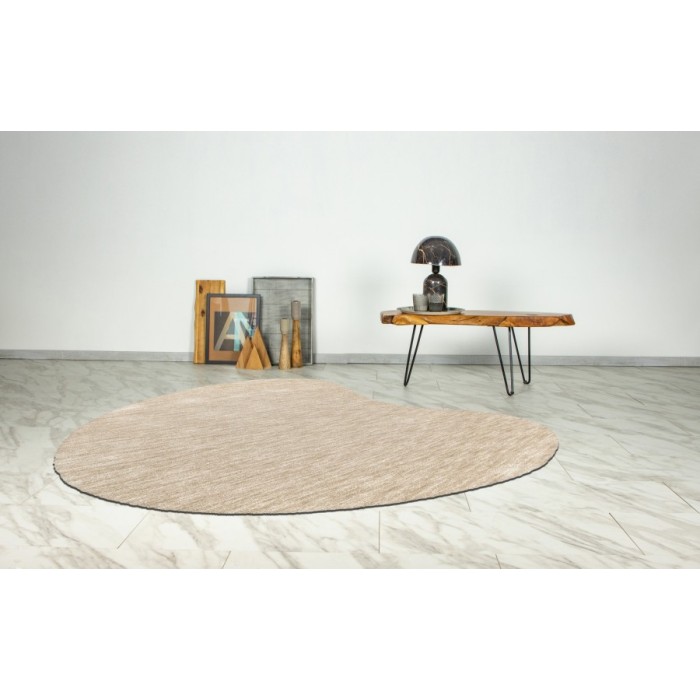 Tapis 230x160cm, design C008Y coloris ivoire - Confort et élégance pour votre intérieur