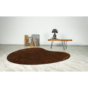 Tapis 230x160cm, design C008Y coloris brun clair - Confort et élégance pour votre intérieur