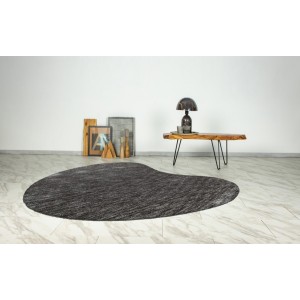 Tapis 230x160cm, design C008Y coloris argent - Confort et élégance pour votre intérieur
