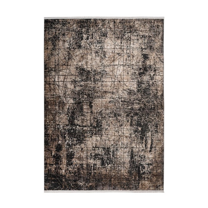 Tapis 230x160cm, design C209E coloris beige - Confort et élégance pour votre intérieur