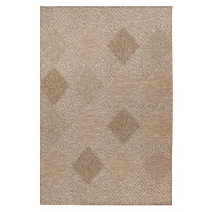 Tapis 150x80cm, design C403A coloris naturel - Confort et élégance pour votre intérieur