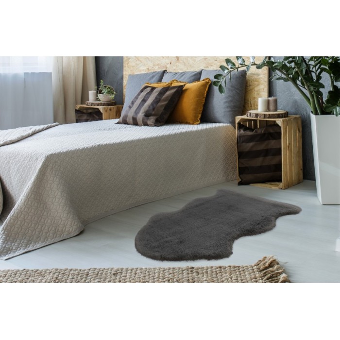 Tapis 90x60cm, design C005Y coloris gris - Confort et élégance pour votre intérieur