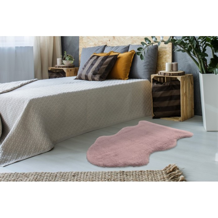 Tapis 90x60cm, design C005Y coloris rose - Confort et élégance pour votre intérieur