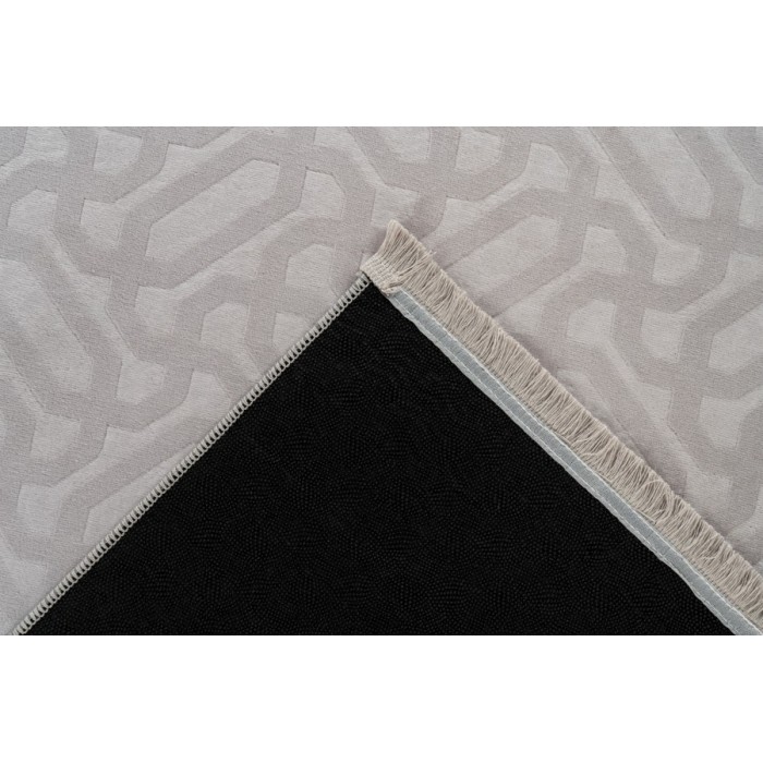 Tapis 160x120cm, design D012A coloris gris - Confort et élégance pour votre intérieur