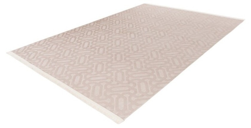 Tapis 140x80cm, design D012A coloris taupe clair - Confort et élégance pour votre intérieur