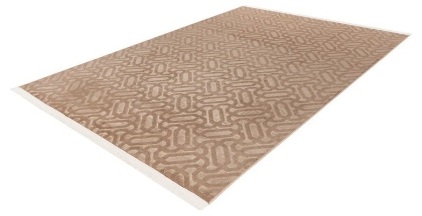 Tapis 280x80cm, design D012A coloris taupe - Confort et élégance pour votre intérieur