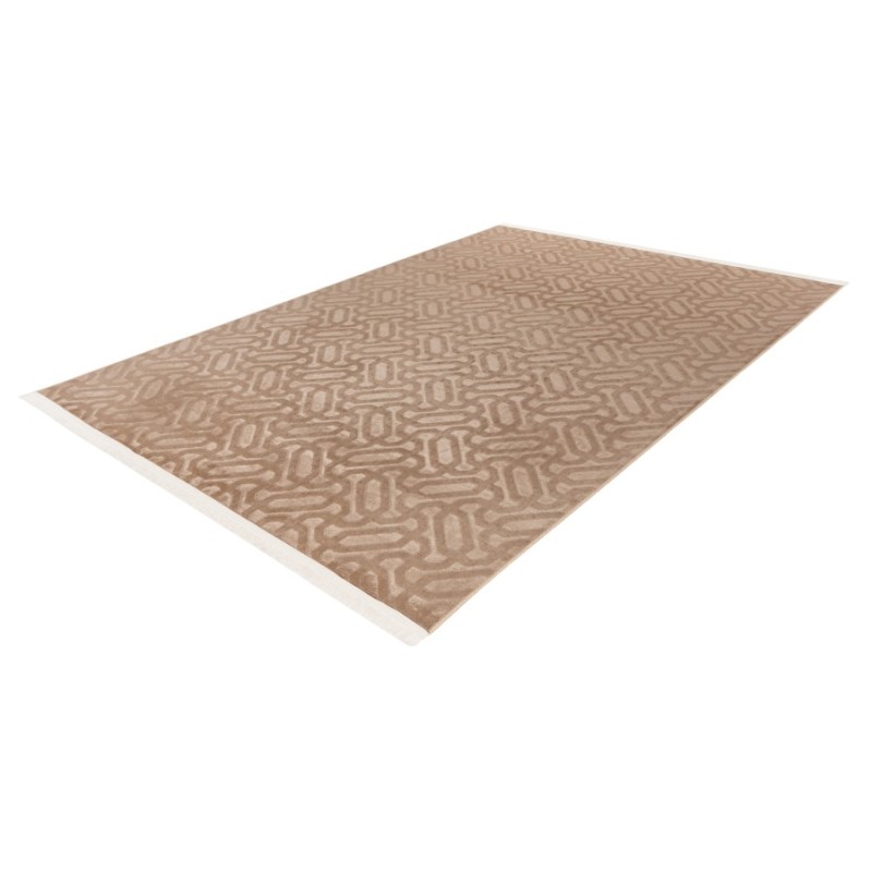 Tapis 160x120cm, design D012A coloris taupe - Confort et élégance pour votre intérieur
