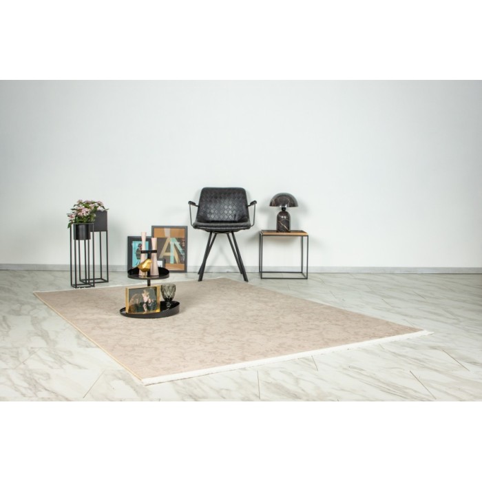 Tapis 220x160cm, design D112A coloris taupe - Confort et élégance pour votre intérieur