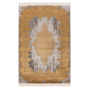 Tapis 170x120, design E109E coloris doré - Confort et élégance pour votre intérieur