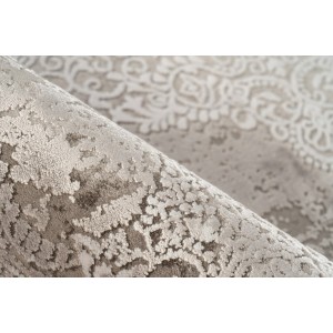 Tapis 170x120cm, design E109E coloris argent - Confort et élégance pour votre intérieur