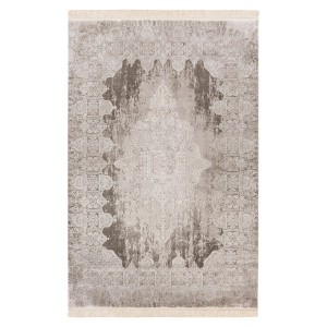 Tapis 170x120cm, design E109E coloris argent - Confort et élégance pour votre intérieur