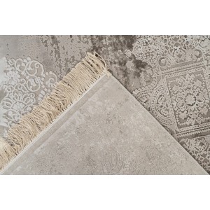 Tapis 230x160cm, design E109E coloris argent - Confort et élégance pour votre intérieur
