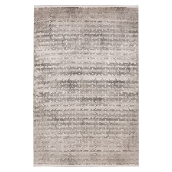 Tapis 170x120cm, design E209E coloris argent - Confort et élégance pour votre intérieur
