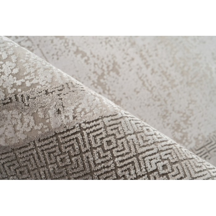 Tapis 150x80cm, design E309E coloris argent - Confort et élégance pour votre intérieur