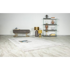 Tapis 230x160cm, design E309E coloris argent - Confort et élégance pour votre intérieur