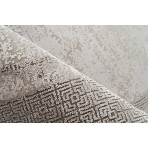 Tapis 230x160cm, design E309E coloris argent - Confort et élégance pour votre intérieur