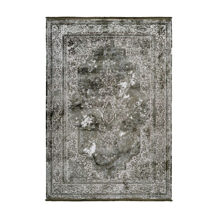 Tapis 150x80cm, design E209E coloris vert - Confort et élégance pour votre intérieur
