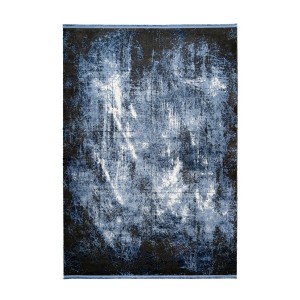Tapis 170x120cm, design E409E coloris bleu - Confort et élégance pour votre intérieur