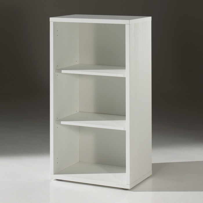 Bibliothèque de bureau avec 2 étagères – Collection SOON – Blanc Mat