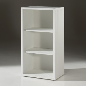 Bibliothèque de bureau avec 2 étagères – Collection SOON – Blanc Mat