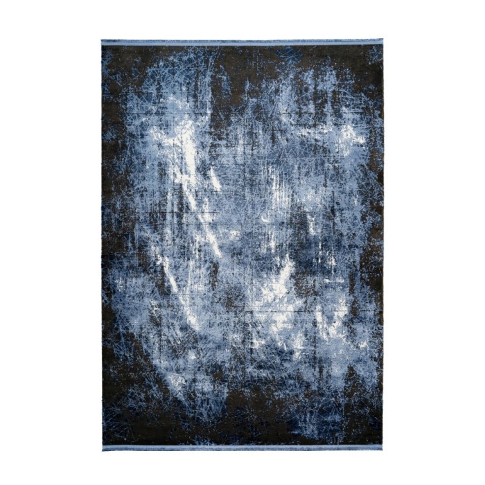 Tapis 290x200cm, design E409E coloris bleu - Confort et élégance pour votre intérieur