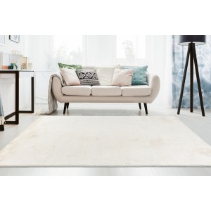 Tapis 150x80cm, design E005N coloris crème - Confort et élégance pour votre intérieur