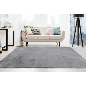 Tapis 150x80cm, design E005N coloris gris - Confort et élégance pour votre intérieur