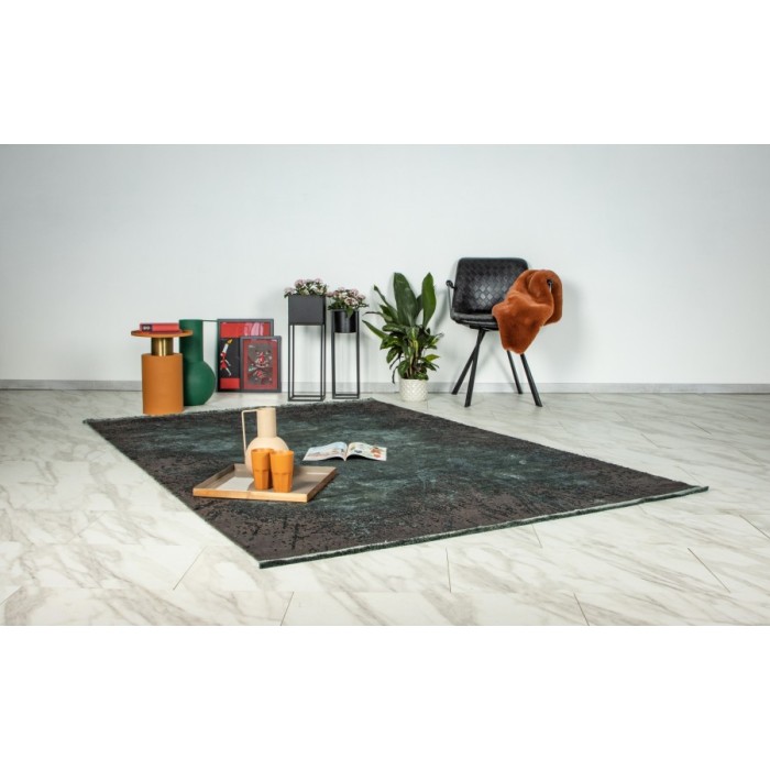 Tapis 230x160cm, design E509E coloris vert onyx - Confort et élégance pour votre intérieur