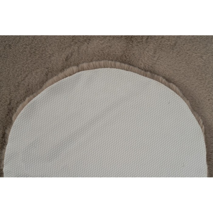 Tapis enfant 100x100cm, design E105S coloris taupe - Confort et élégance pour votre intérieur