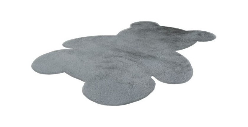 Tapis enfant 110x90cm, design E205S coloris argent - Confort et élégance pour votre intérieur