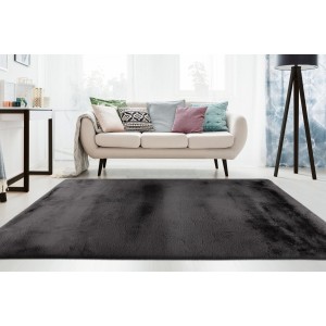 Tapis 230x160cm, design E009Y coloris graphite - Confort et élégance pour votre intérieur