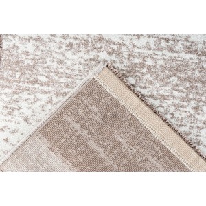 Tapis 150x80cm, design F005G coloris beige argenté - Confort et élégance pour votre intérieur
