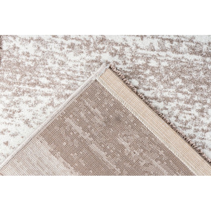 Tapis 230x160cm, design F005G coloris beige argenté - Confort et élégance pour votre intérieur