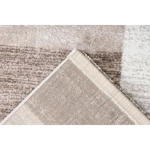 Tapis 170x120cm, design F105G coloris beige argenté - Confort et élégance pour votre intérieur