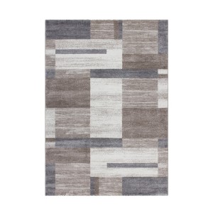 Tapis 230x160cm, design F105G coloris beige argenté - Confort et élégance pour votre intérieur