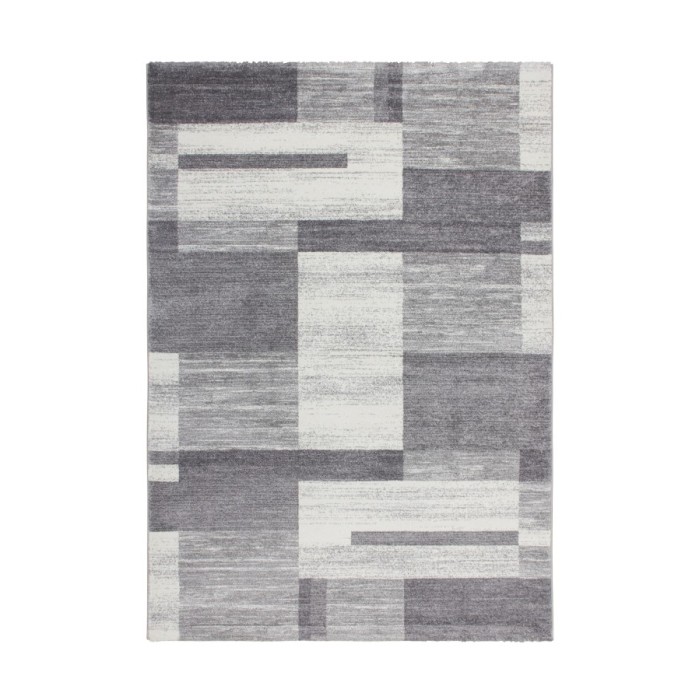 Tapis 150x80cm, design F105G coloris argent - Confort et élégance pour votre intérieur