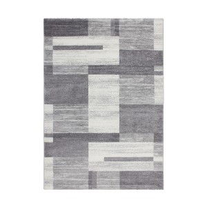 Tapis 150x80cm, design F105G coloris argent - Confort et élégance pour votre intérieur