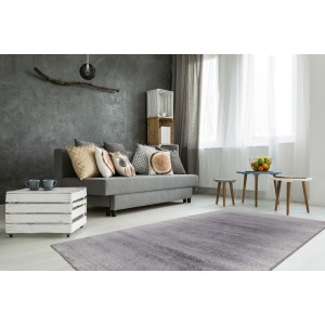 Tapis 170x120cm, design F205G coloris argent - Confort et élégance pour votre intérieur