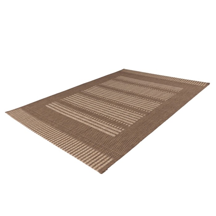Tapis 110x60cm, design F105A coloris café - Confort et élégance pour votre intérieur