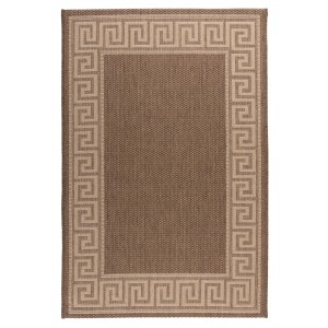 Tapis 170x120cm, design F205A coloris café - Confort et élégance pour votre intérieur