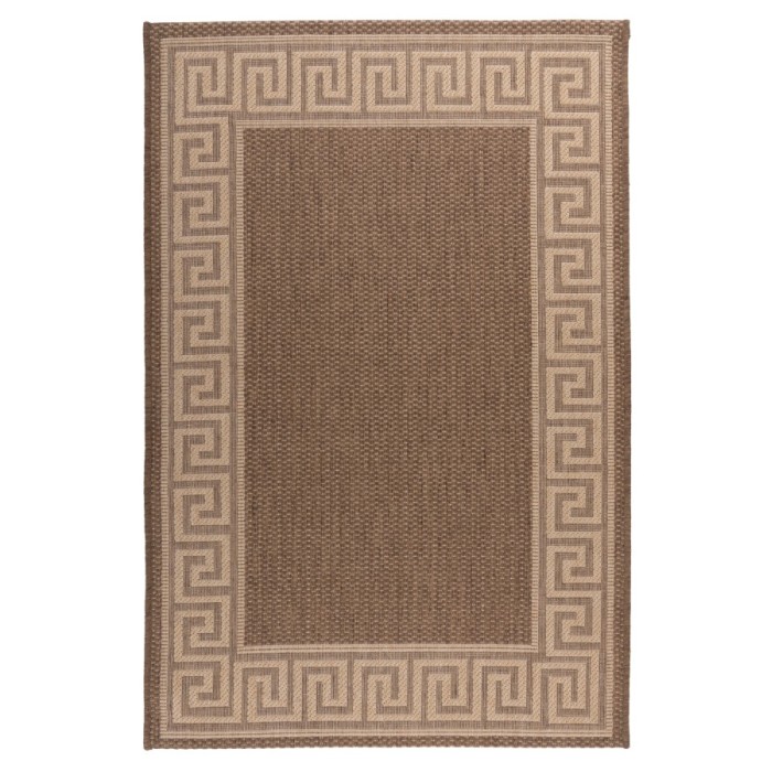 Tapis 230x160cm, design F205A coloris café - Confort et élégance pour votre intérieur
