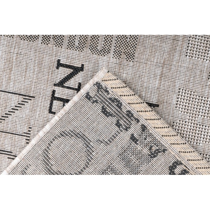 Tapis 110x60cm, design F115A coloris argent - Confort et élégance pour votre intérieur