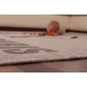Tapis 170x120cm, design F115A coloris argent - Confort et élégance pour votre intérieur