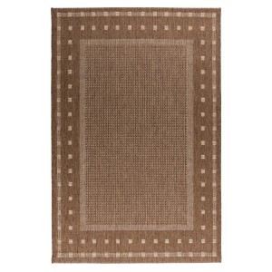 Tapis 230x160cm, design F025A coloris café - Confort et élégance pour votre intérieur