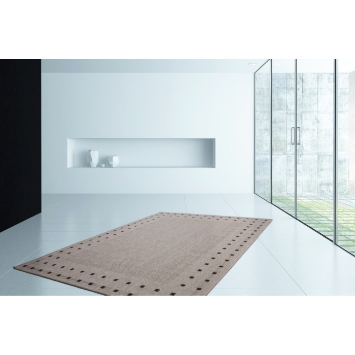 Tapis 110x60cm, design F025A coloris argent - Confort et élégance pour votre intérieur