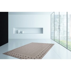 Tapis 170x120cm, design F025A coloris argent - Confort et élégance pour votre intérieur