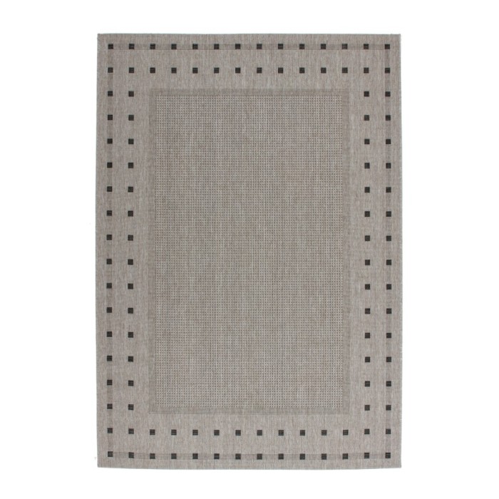Tapis 170x120cm, design F025A coloris argent - Confort et élégance pour votre intérieur