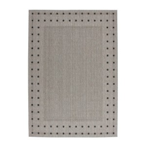 Tapis 170x120cm, design F025A coloris argent - Confort et élégance pour votre intérieur
