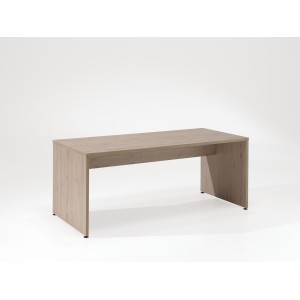 Bureau professionnel YUKON – 180 cm chêne clair – Bureau design en bois spacieux