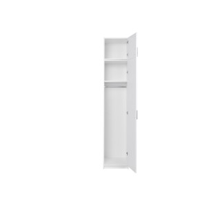 Surmeuble d’armoire FLEX – 1 porte – Blanc brillant – Rangement gain de place